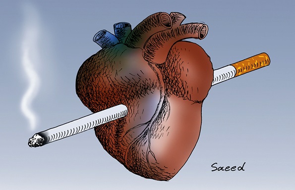 زیان های سیگار برای قلب