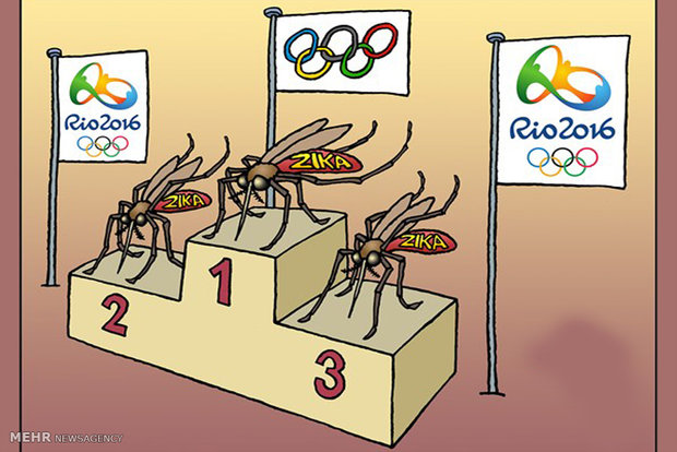 کاریکاتور پشه زیکا و المپیک ریو