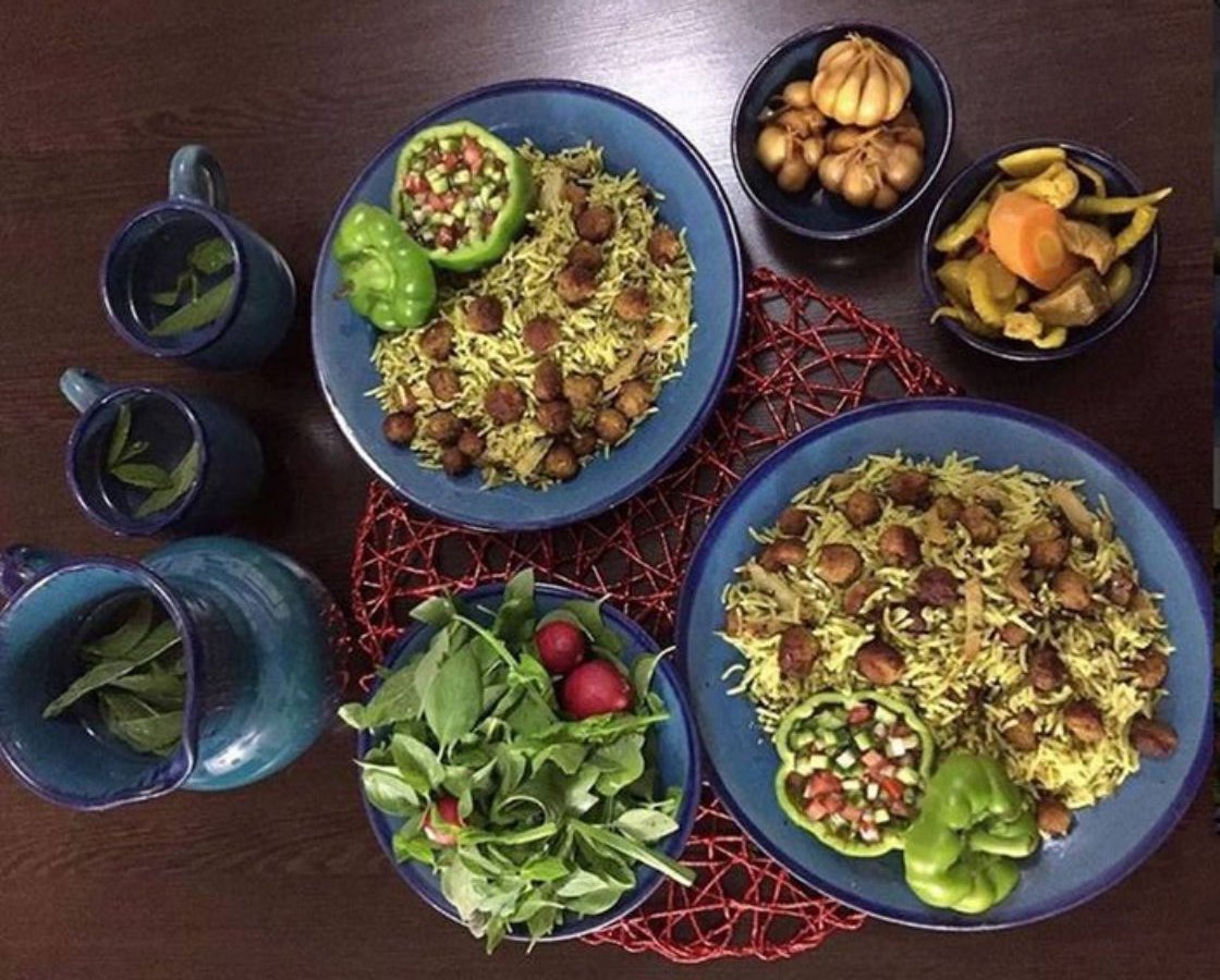 کلم پلو شیرازی برای شب یلدا